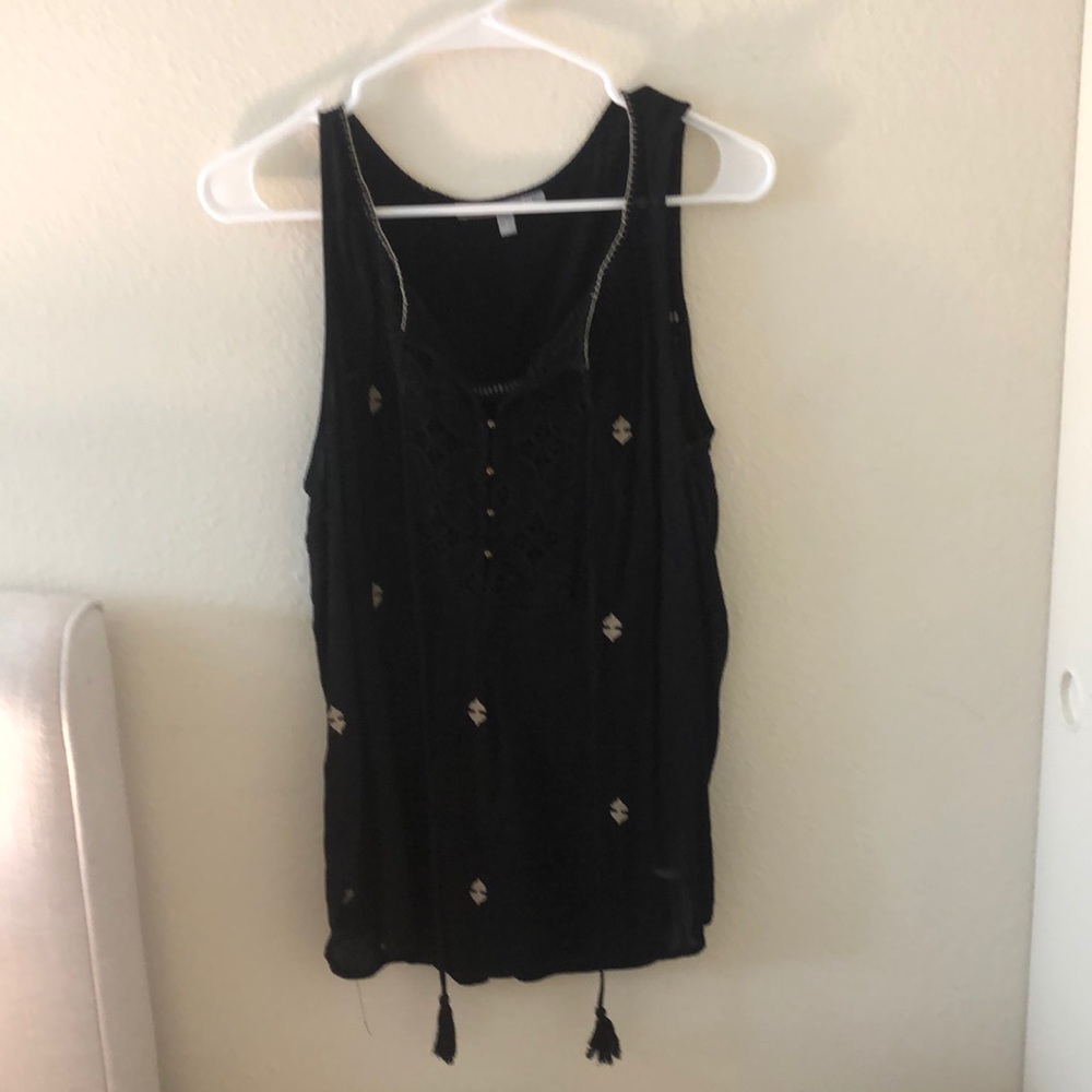 Black tank top